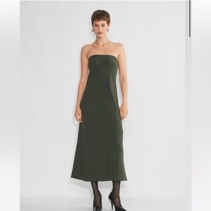 Aritzia Babaton Resolution Dress – Dark Olive – Size S – NWT